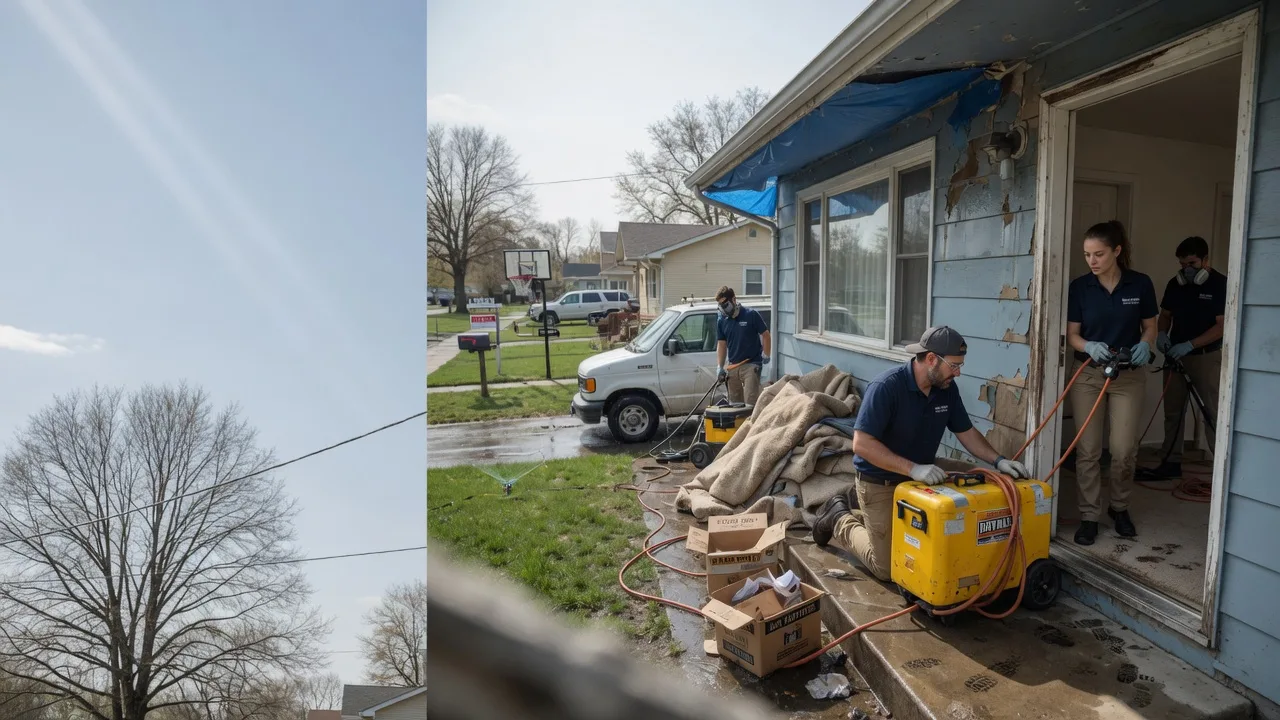 Basement Flood Cleanup in Edwardsville, IL near me